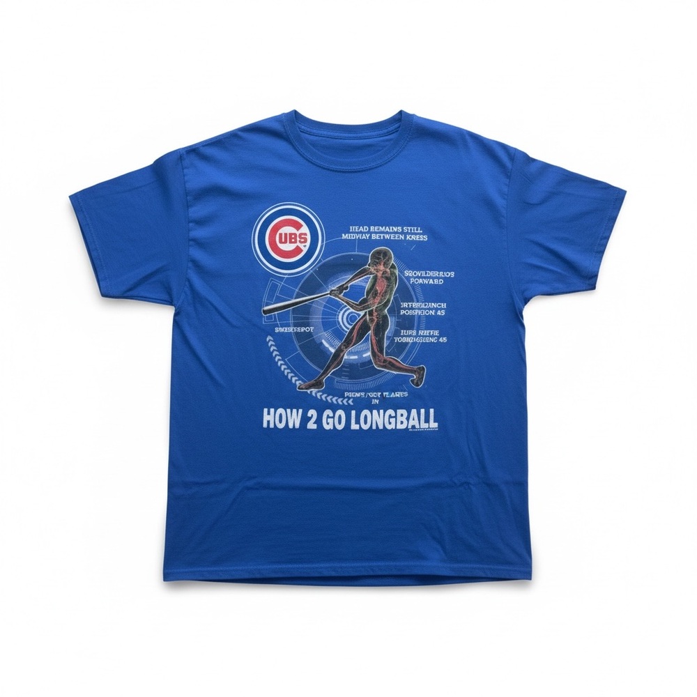 Sportscrate Men’s Cubs Limited Edition Blue Graphic Tee size XXL